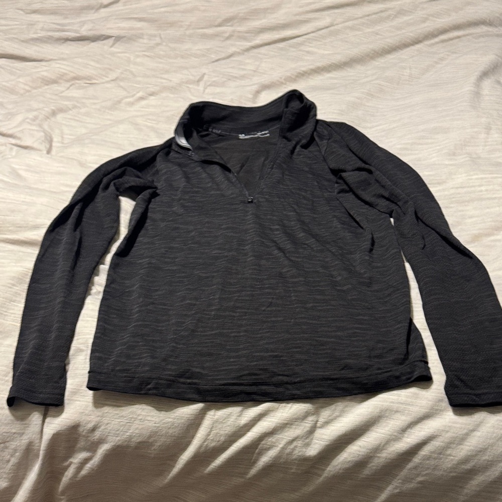 Under Armour Golf Black Zip Up Pullover